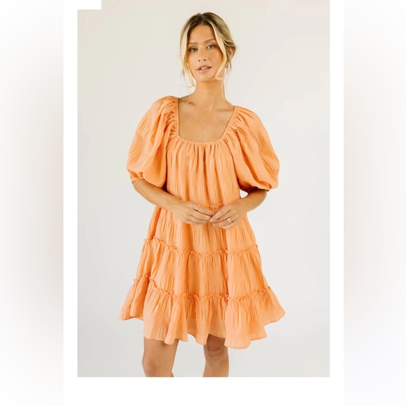 Shop Zoco Orange Dress - Picture 2 of 3